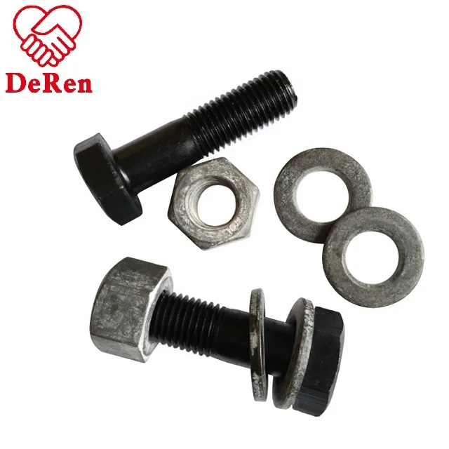 
Heavy hex bolt with nuts for steel structuralDIN6914/ DIN6915/DIN6916 