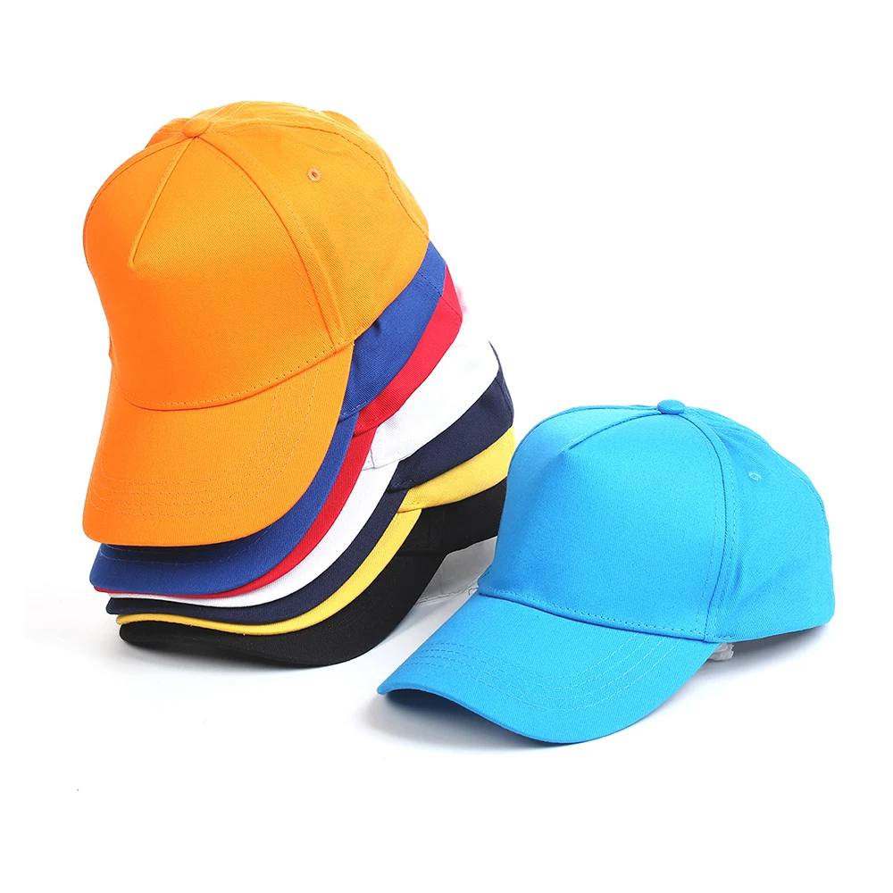 Wholesale Custom Logo Unisex Plain 5 Panel Baseball Hats Men Women Cheap curved brim snapback