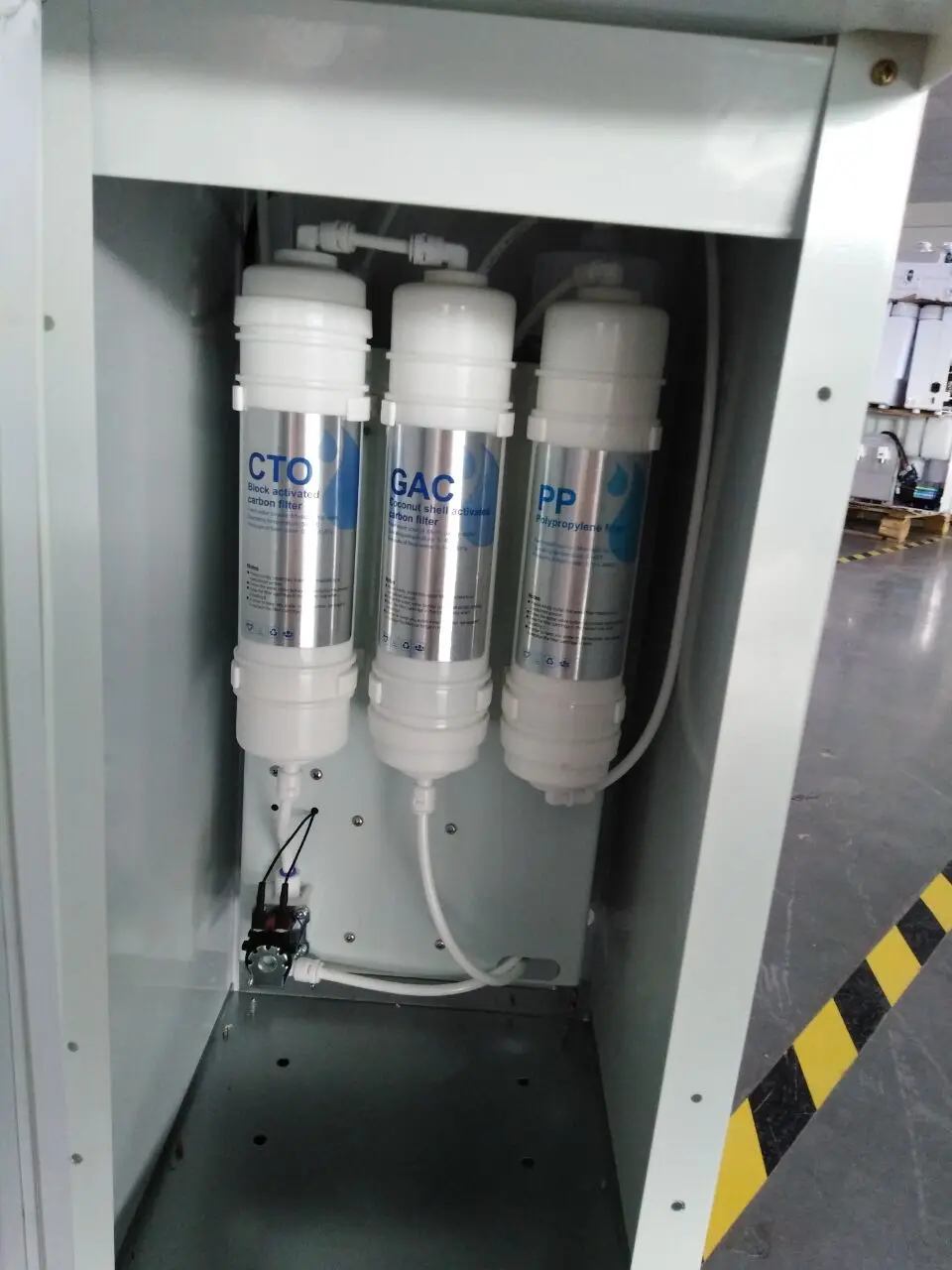 Outstanding Commercial 75GPD Water Filter Purifier Reverse Osmosis RO System Hot and Cold Warm Dispenser