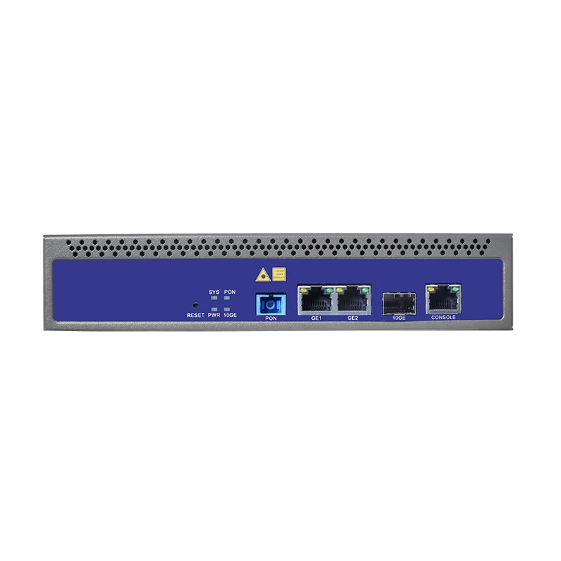 ZC-P1001G 1-Port GPON OLT Datasheet 2GE copper RJ45 Ethernet ports & 1*GE(SFP)/10GE(SFP+)