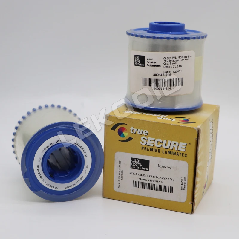 Zebra 800085-914 iSeries 1.0 Mil Top Laminate for ZXP Series 7 card printer