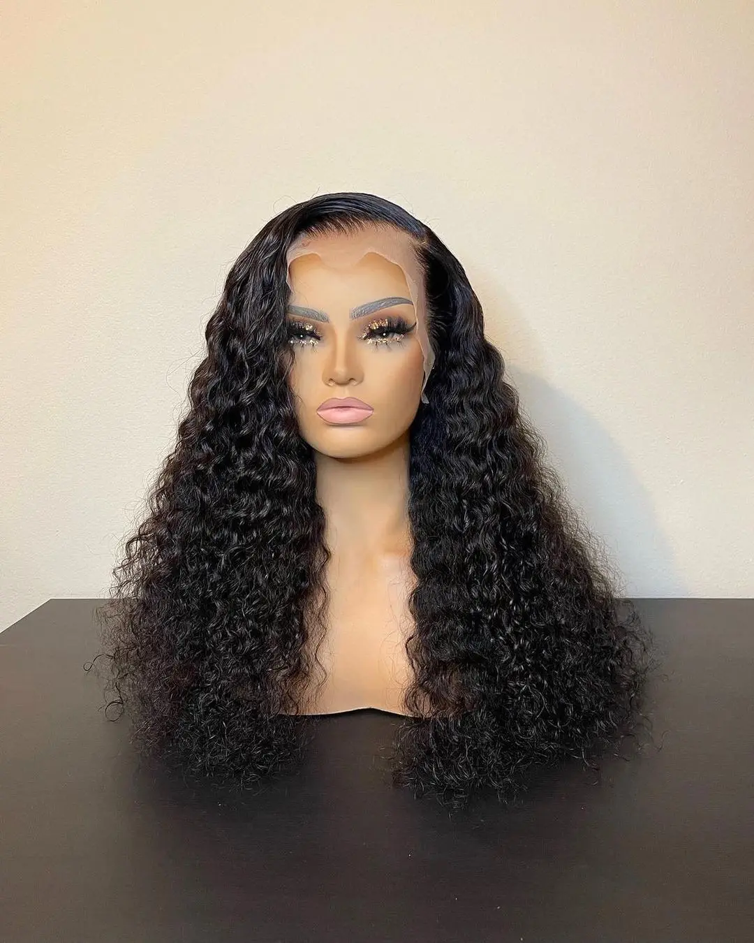 Cuticle Aligned Hair Transparent Swiss Hd Lace Frontal 360 Hd Transparent Lace Frontal Wig Curly Human Wigs For Black Women