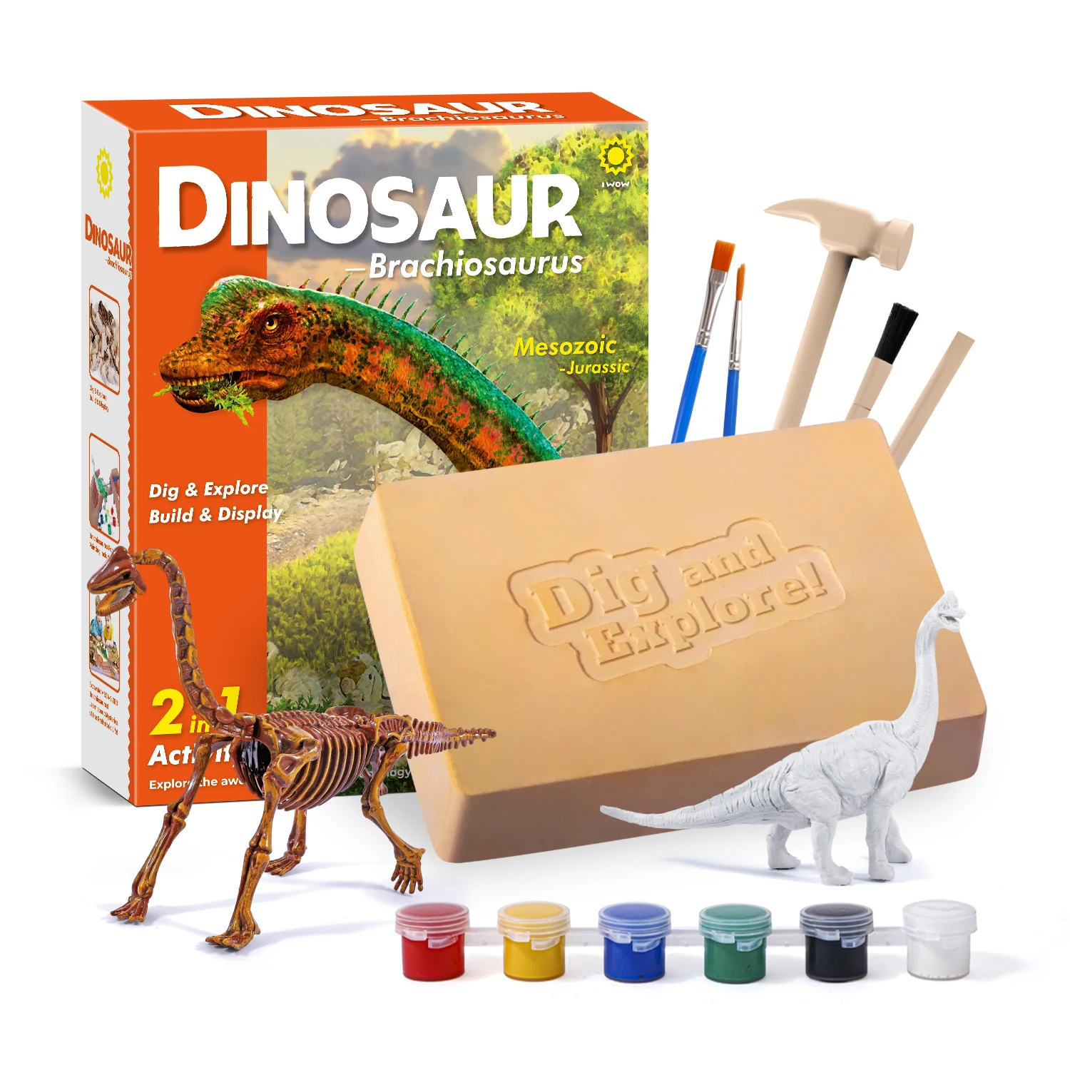 Best Selling STEM Science Kit Gifts Dino Different Model Dig Kits Dinosaur diy drawing toys Blind Box Toy for Kids