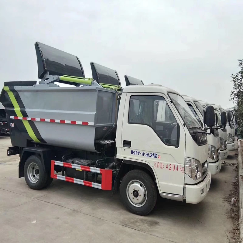Made In China Garbage Truck City Compression Docking Refuse Collector 4cbm Garbage Compactor Truck For Sale
