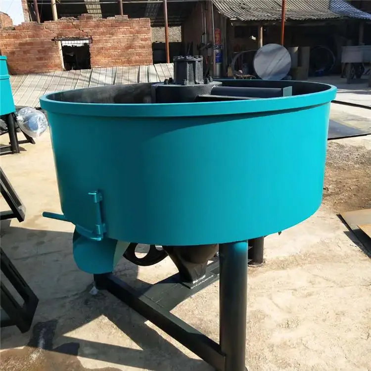 Plastic Raw Material Mixer Auto Feeder Electric Castable Refractory 350L Concrete Pan Mixer