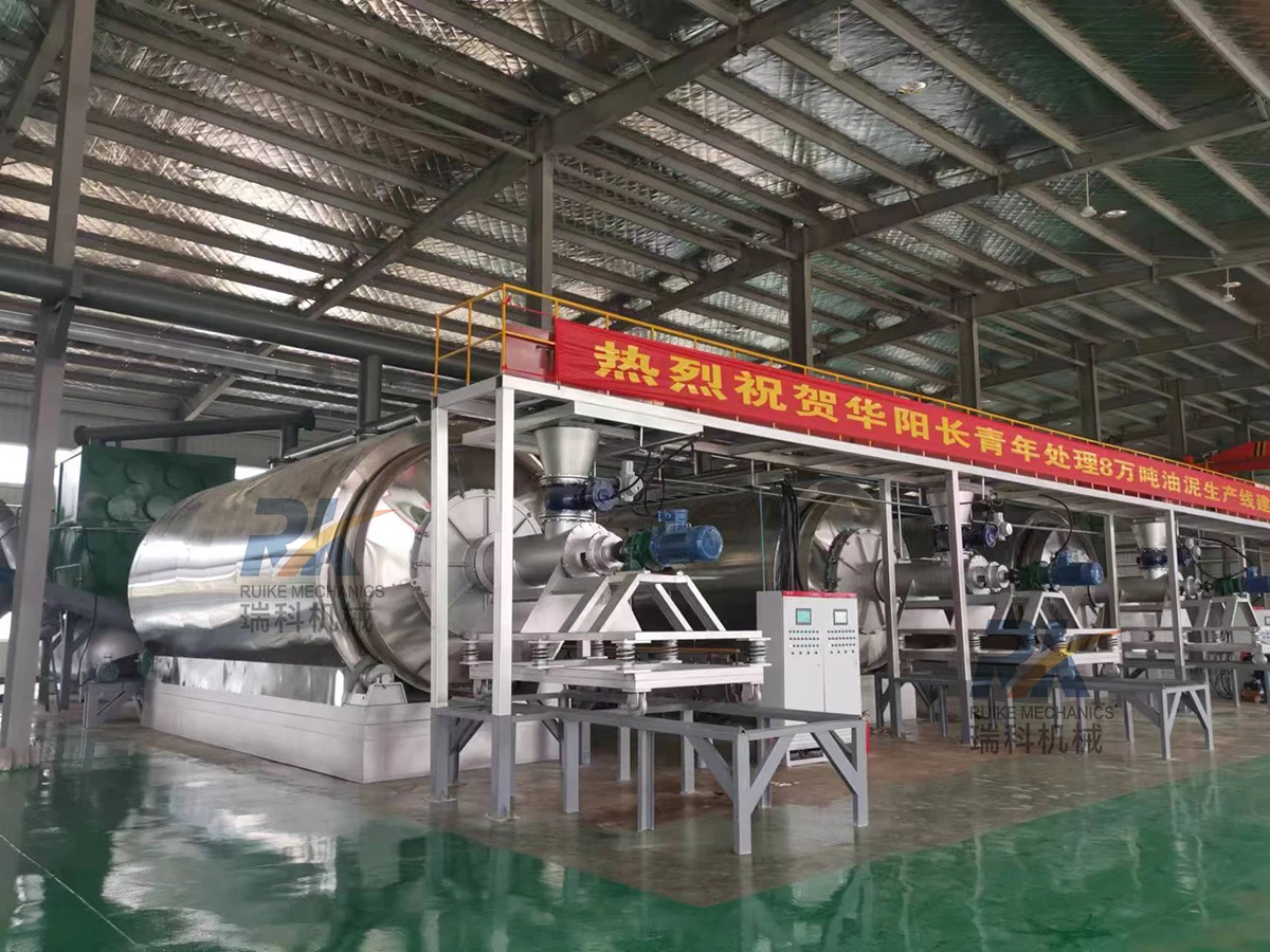 PLC System 80000 Ton Pyrolysis Oil Sludge Treatment Equipment Waste Tire Plastic Recycling Stainless Super Quality Customized
