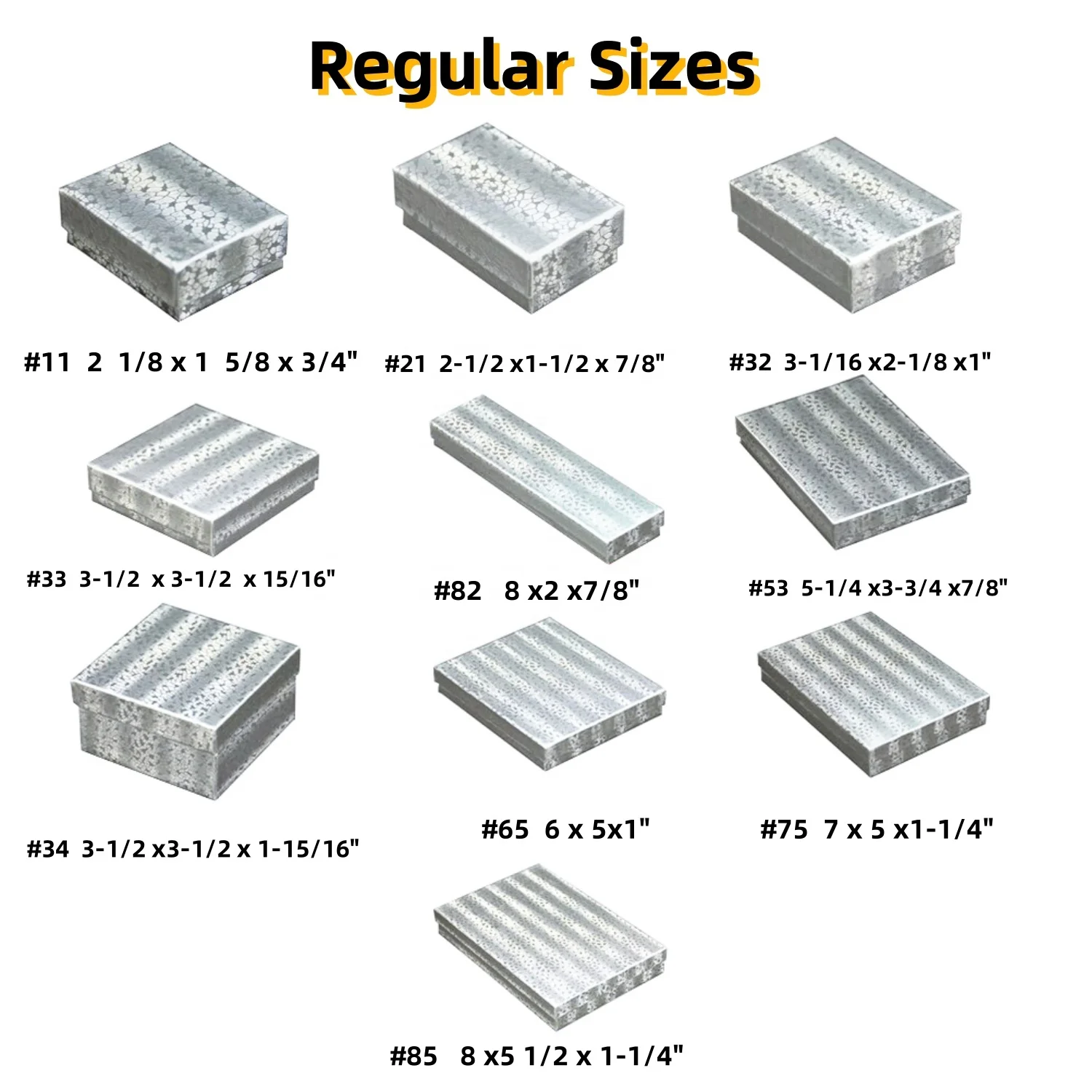 Z33W 3-1/2 x3-1/2 x15/16 50pcs White Swirl Cotton Filled Paper Box Cardboard Bracelet & Ring Box for Jewelry Display Packaging
