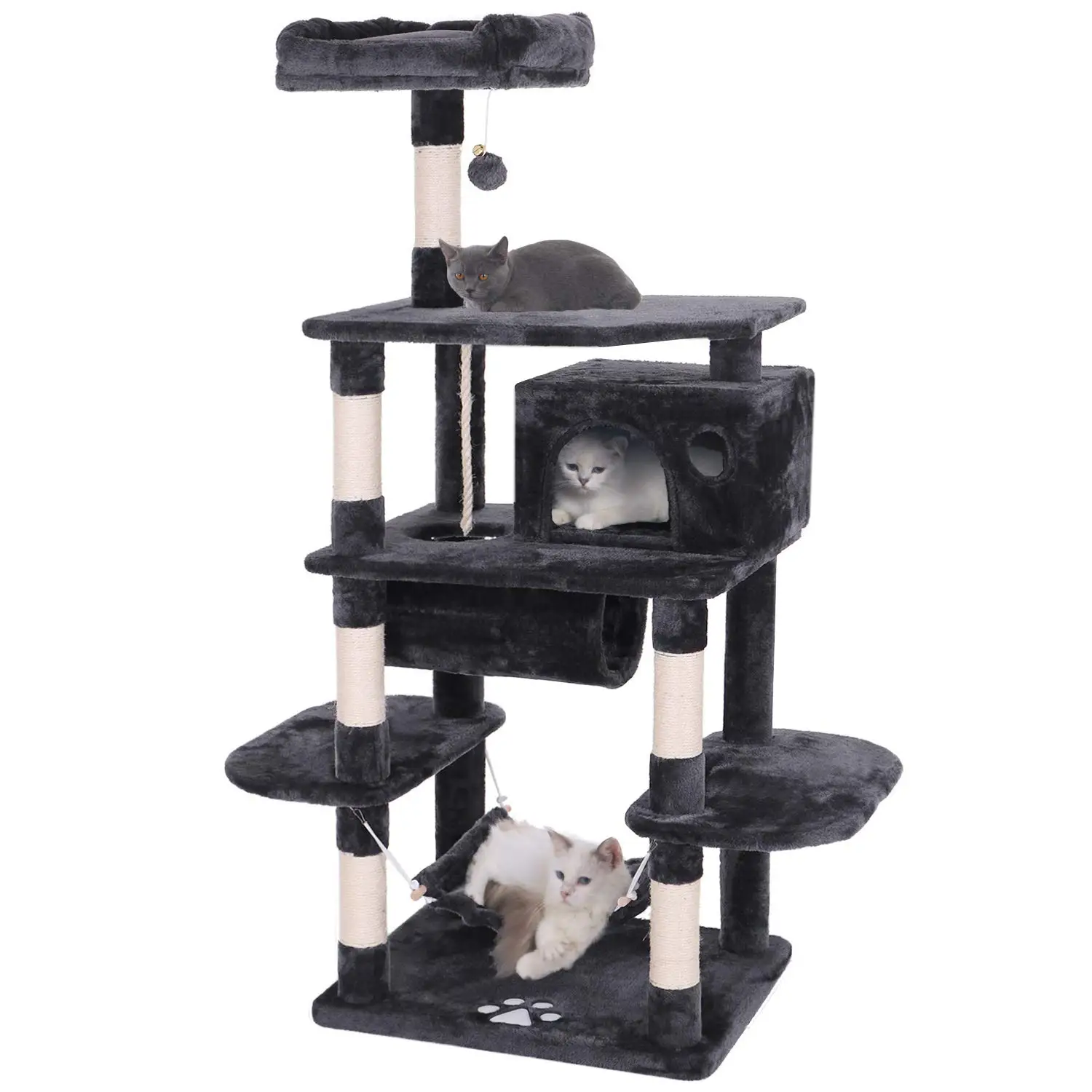 Castle Modern Large Big Climbing Scratch Pet Cat Wood Furniture House Post Tower Cat Tree
