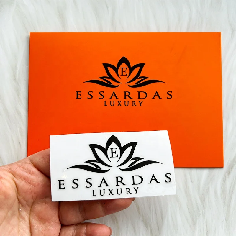 Low Moq Strong Adhesive Waterproof Product Packing Die Cut Transfer Sticker Custom Logo DTF UV Transfer Label Stickers