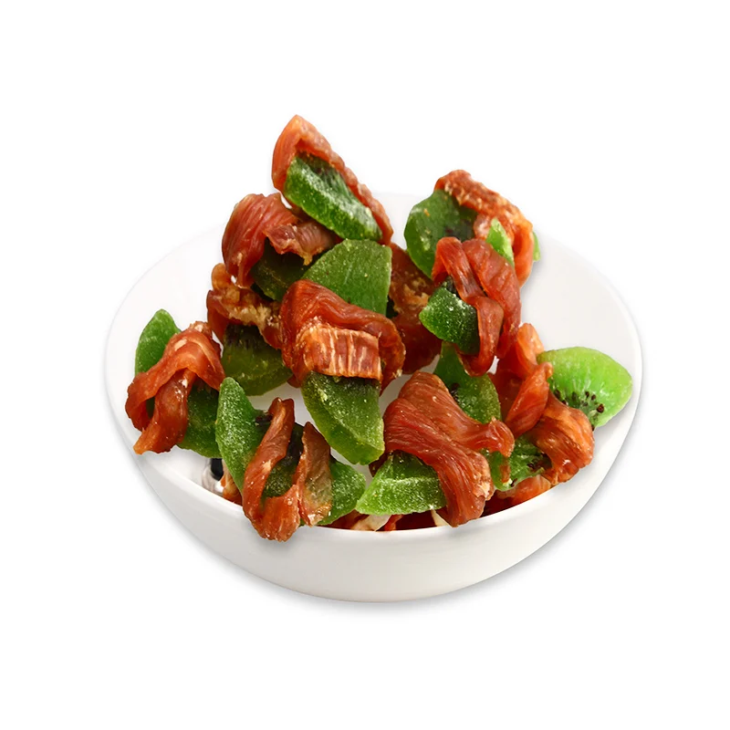 Top Selling High Protein for Pet Food and Dog Treats as Chicken Jerky Kiwi Fruit