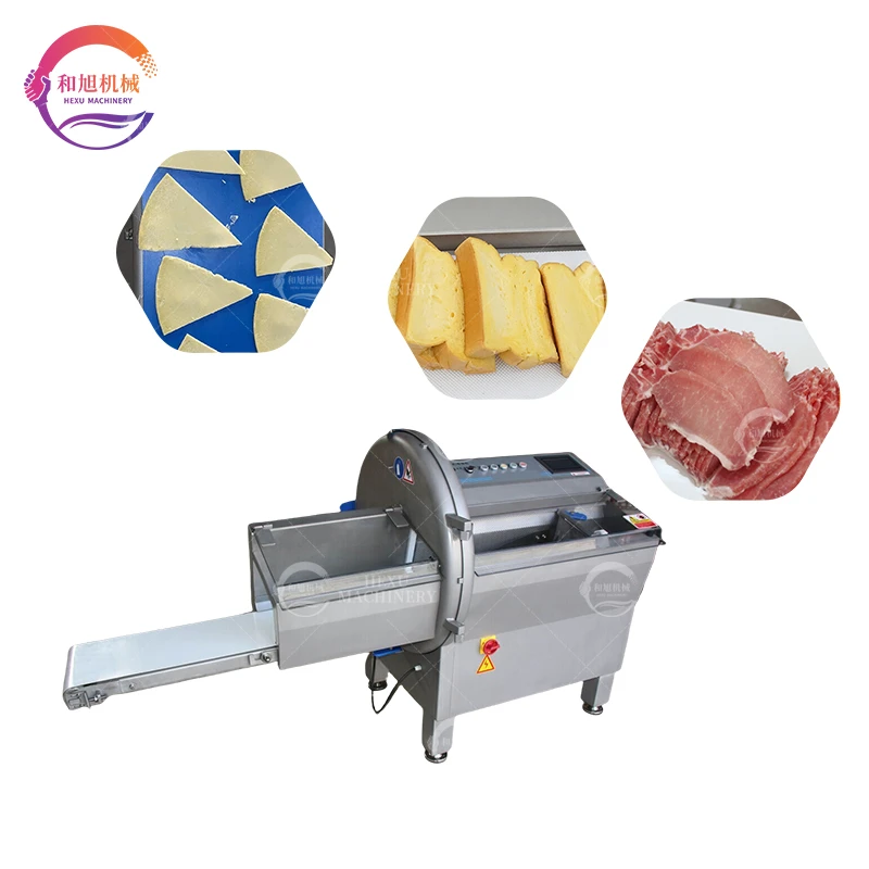 Commercial Row Frozen Meat Silcer Beef Ham Sausage Cutter Cheese Cutting Slicing Machine