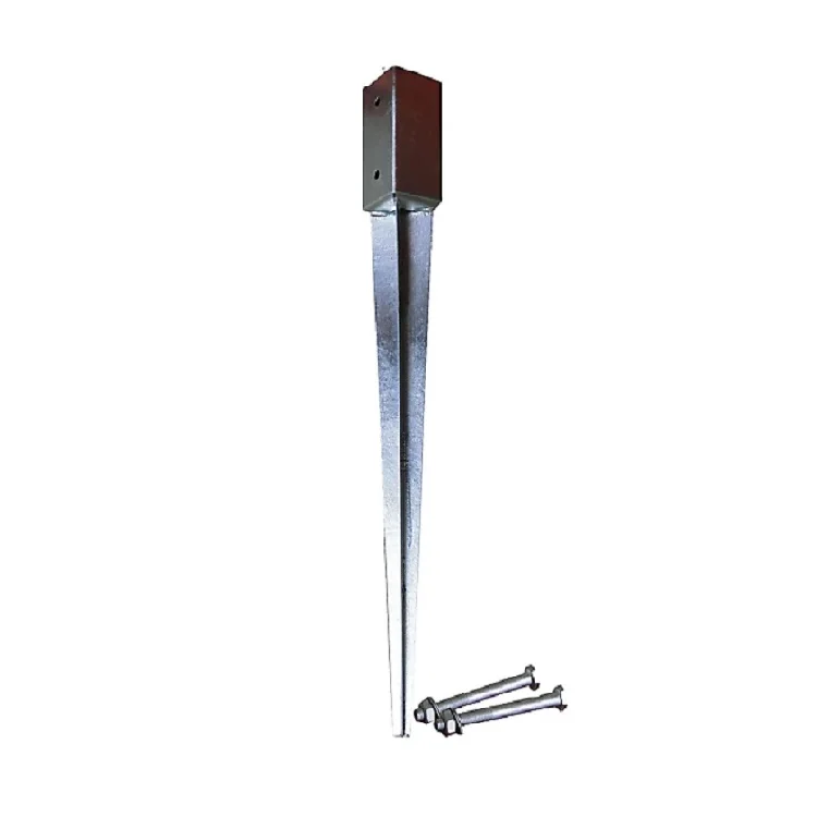 Heavy Duty Decorative 4x4 Garden Metal Steel Fence Post Ground Anchor For Home Hardware