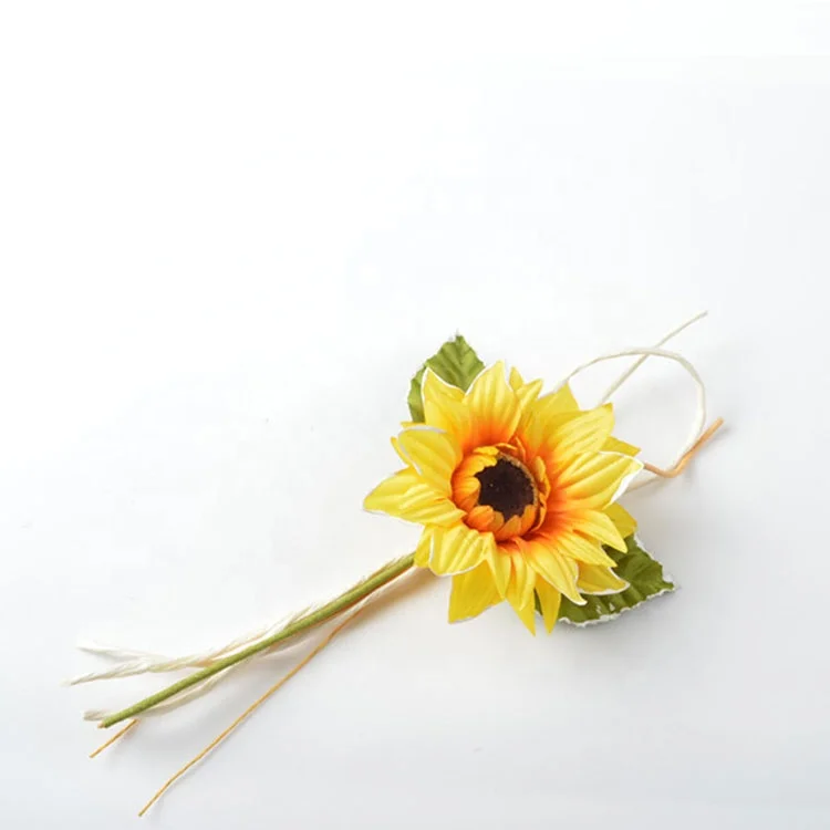 High quality  handmade design decorative sunflower artificial flower making