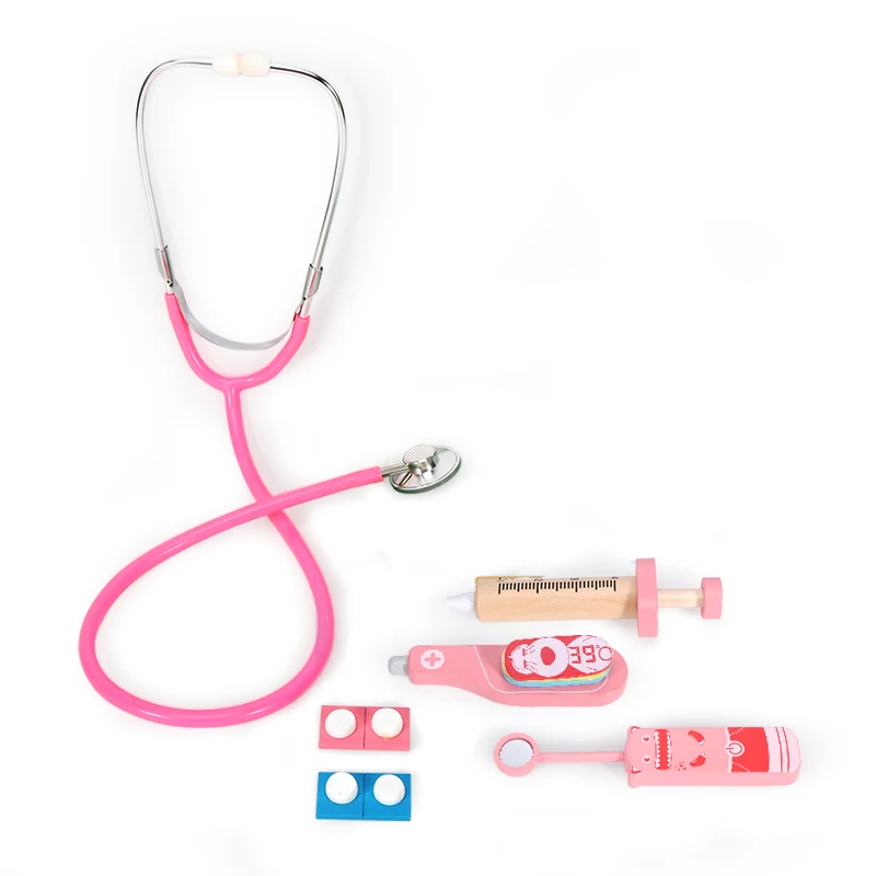 Pretend toy Role-playing simulation doctor DIY building blocks classic desktop game wooden toys kids Manufacturer direct sale