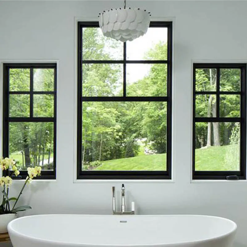 Aluminium Sliding Up And Down Window Upward Sliding Guillotine Windows