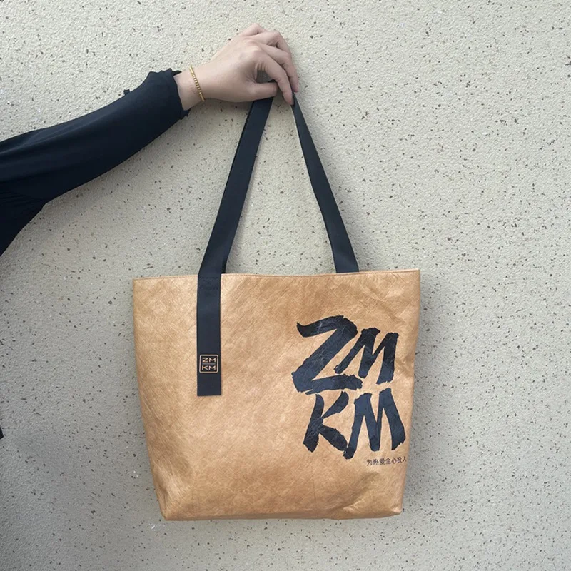 Customized Waterproof Dupont Paper Handbag Promotional Waterproof Shopping Bag