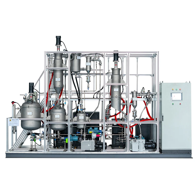 Plant Waste Oil Industrial Biodiesel Chemistry Solvent Hydrosol Molecular Distillation Equipment For Alcohol
