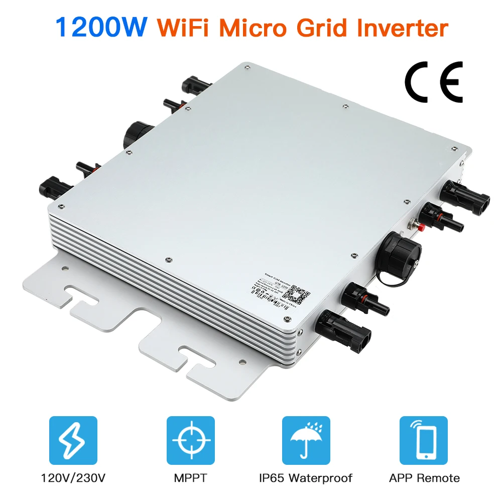 1200W Waterproof Solar Inverter 12 Years Manufacturer IP67 Micro Power