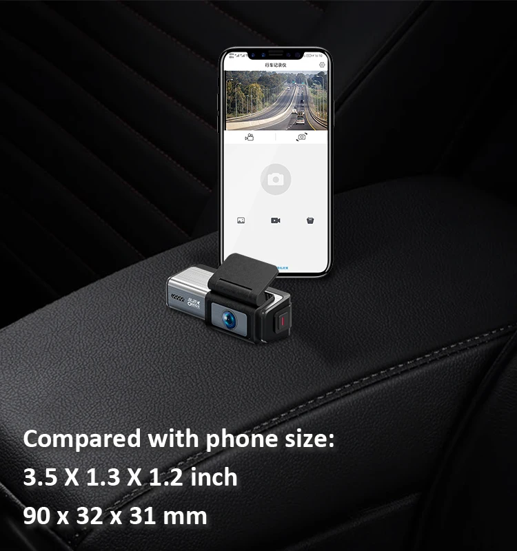 2024 New Design EACHPAI V2 Pro QHD 2K mini dash cam front and rear car gps tracking device 1920x1080 hd car camera gps black box