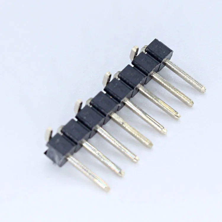 Xyfw Pin Header Male 1X20 Pin 2,54 1.27mm 2.0mm 1 Row Smt 12pin Header 2.54mm Single Row Male Connector Black Bulk PCB ROHS Pbt