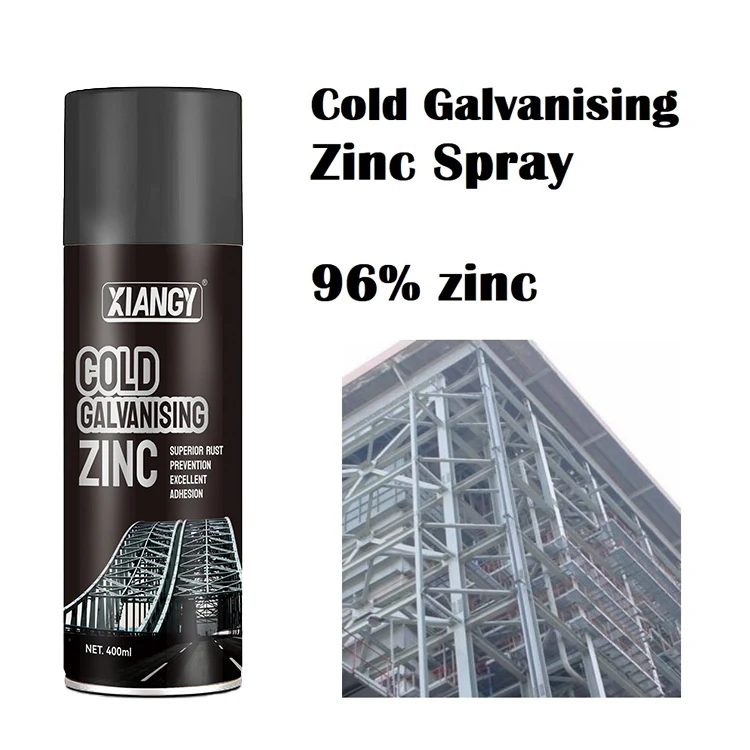 Factory Direct Anti-Corrosion Aerosol Silver Cold Galvanized 96% Zinc Spray Paint
