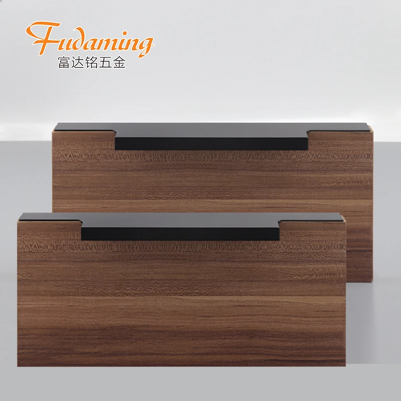 Современная простая кромкооблицовочная невидимая Скрытая длинная металлическая ручка для домашней мебели дверь без фрезерования кромки