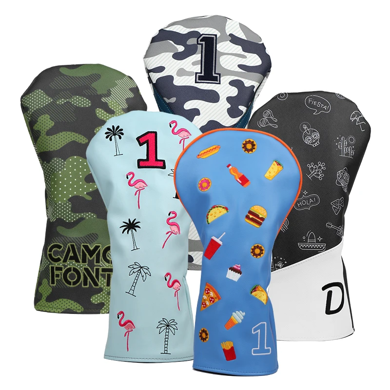 2023 новый дизайн оптовая продажа искусственная кожа аксессуары для клюшек гольфа головной