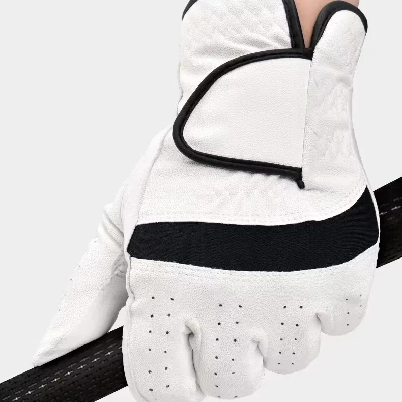 Cabretta Golf Gloves Custom Unisex Sheep Skin anti-slip Golf Gloves Soft Comfortable Breathable Golf Gloves Cabretta