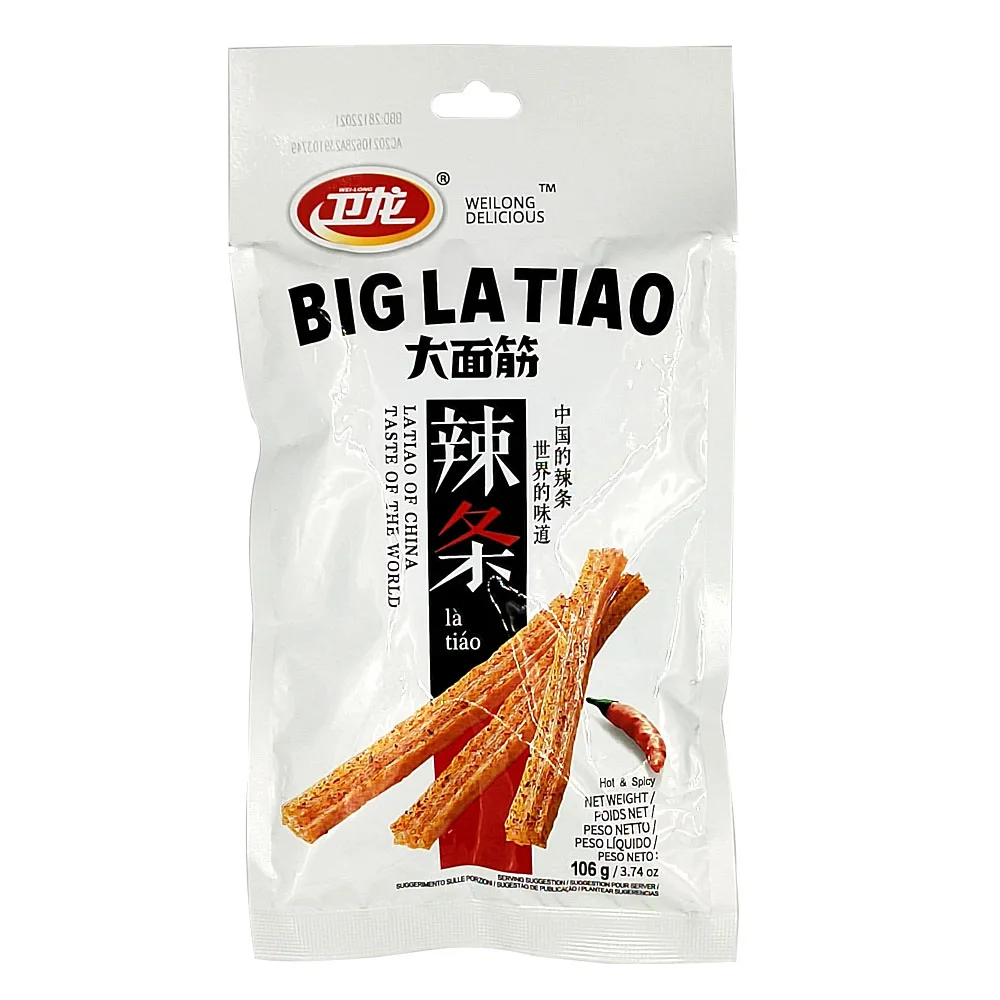 Wholesale good quality healthy snack food weilong latiao
