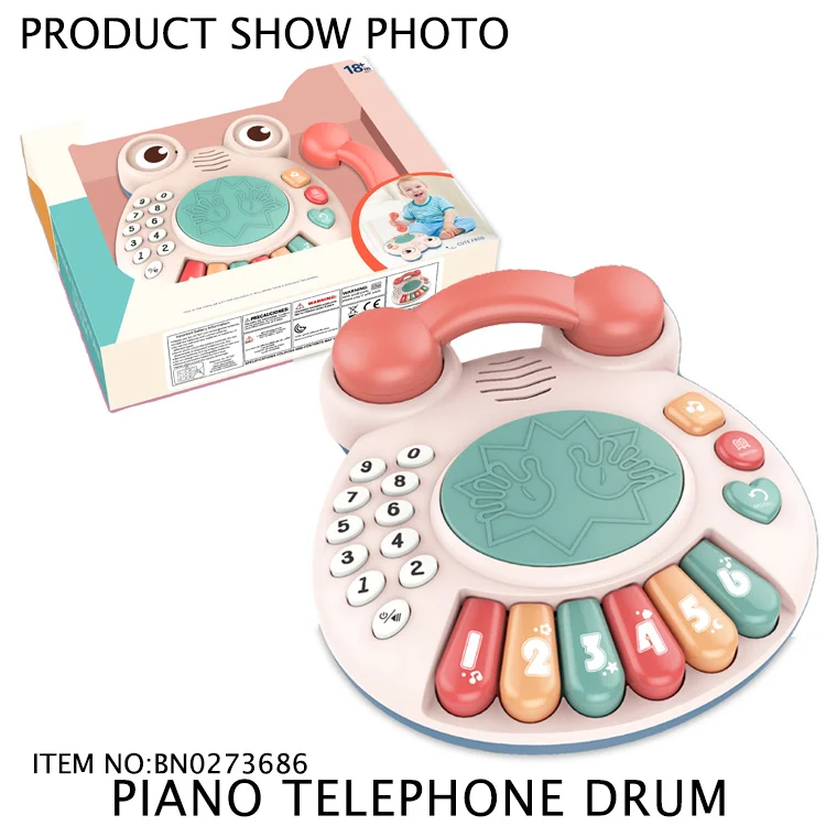 Battery Operated Baby Toy Phone Musical Kids Musical Telephone Toys With Light other baby toys