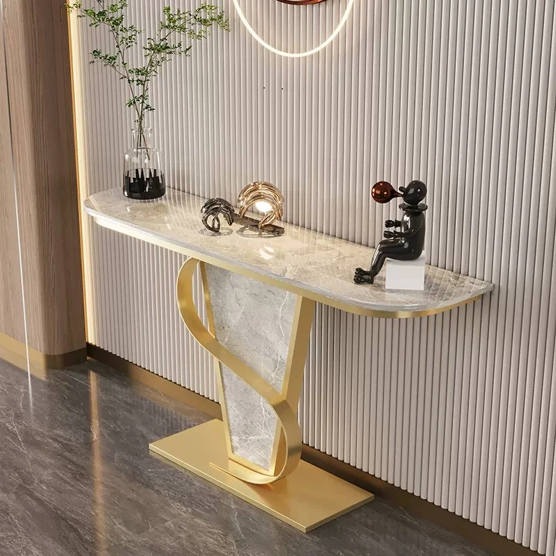 Light luxury semi-round porch table into the door against the wall porch table console tables