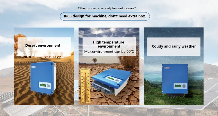 DC to AC 3phase 380V 220V MPPT solar water pump inverter/VFD with variable frequency