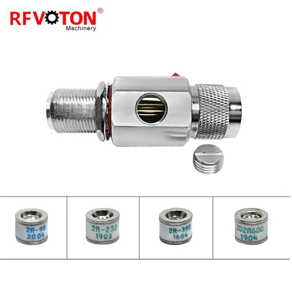 Manufacturer supply N DC-3Ghz surge/lightning protector N type male to N female bulkhead arrester/gas tube discharge protection