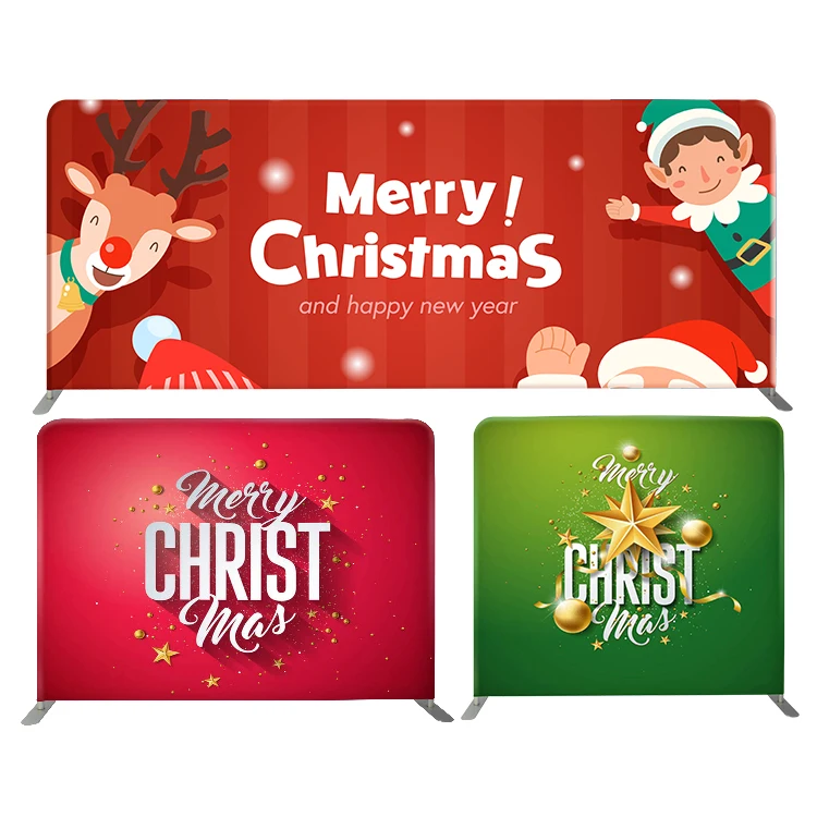 Portable Aluminum Tension Fabric Photo Booth Backdrop Advertising Fabric Ez Tube Frame Party Wall Decoration Background