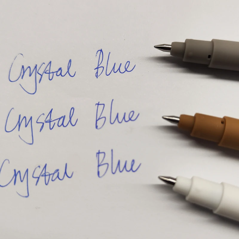 Узор в виде животных удобные резиновые покрытием баррель f: кристально-голубой милый дизайн со стирающимися чернилами гелевая ручка стереть синего