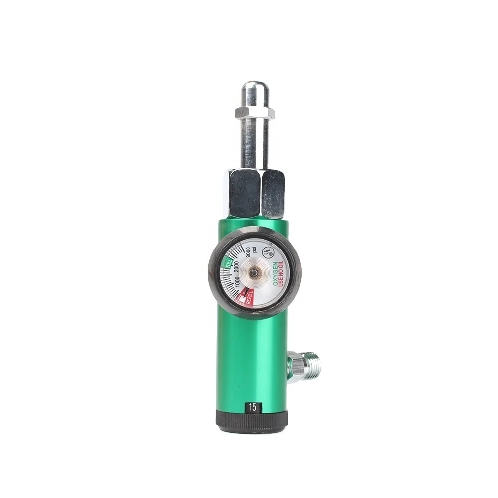 CGA540 Oxygen Pressure Regulator With Flow Meter For