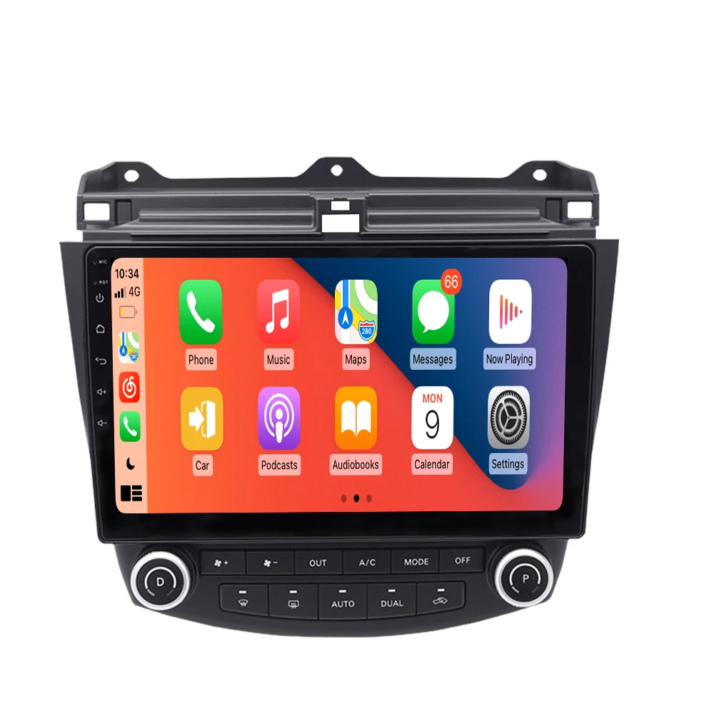 Автомагнитола 2 din Android 11 для Honda Accord 7 2003-2008 Carplay 4G Автомобильный мультимедийный GPS 2din Авторадио Wi-Fi рулевое колесо