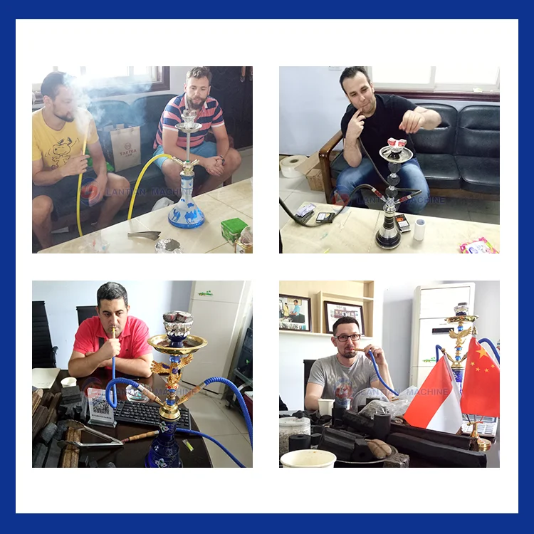 Wood coal powder press briquetting coconut shell shisha charcoal making machine