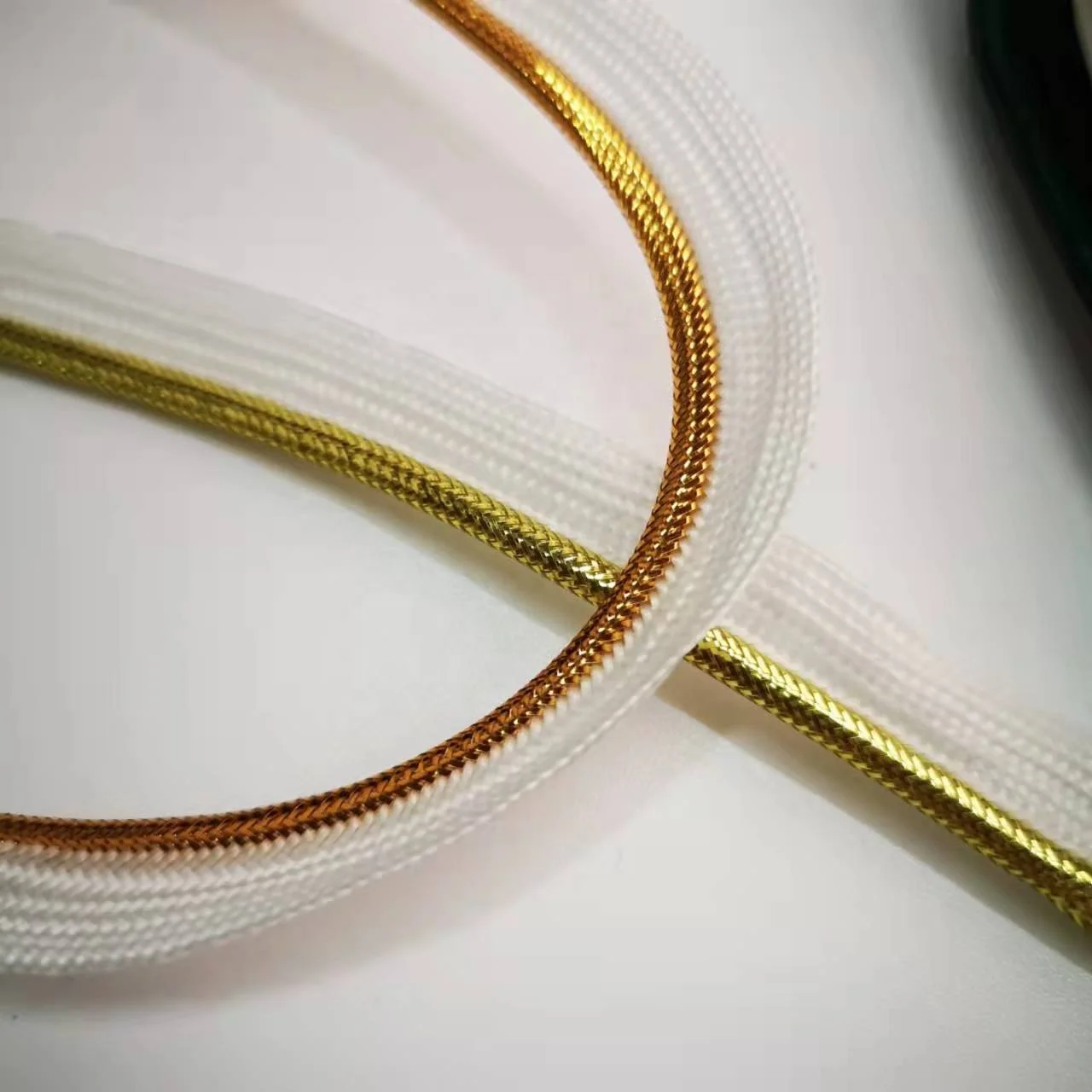 Stock Wholesale Rose Gold Piping Cord Lurex Piping Polyester Bias Piping Cord