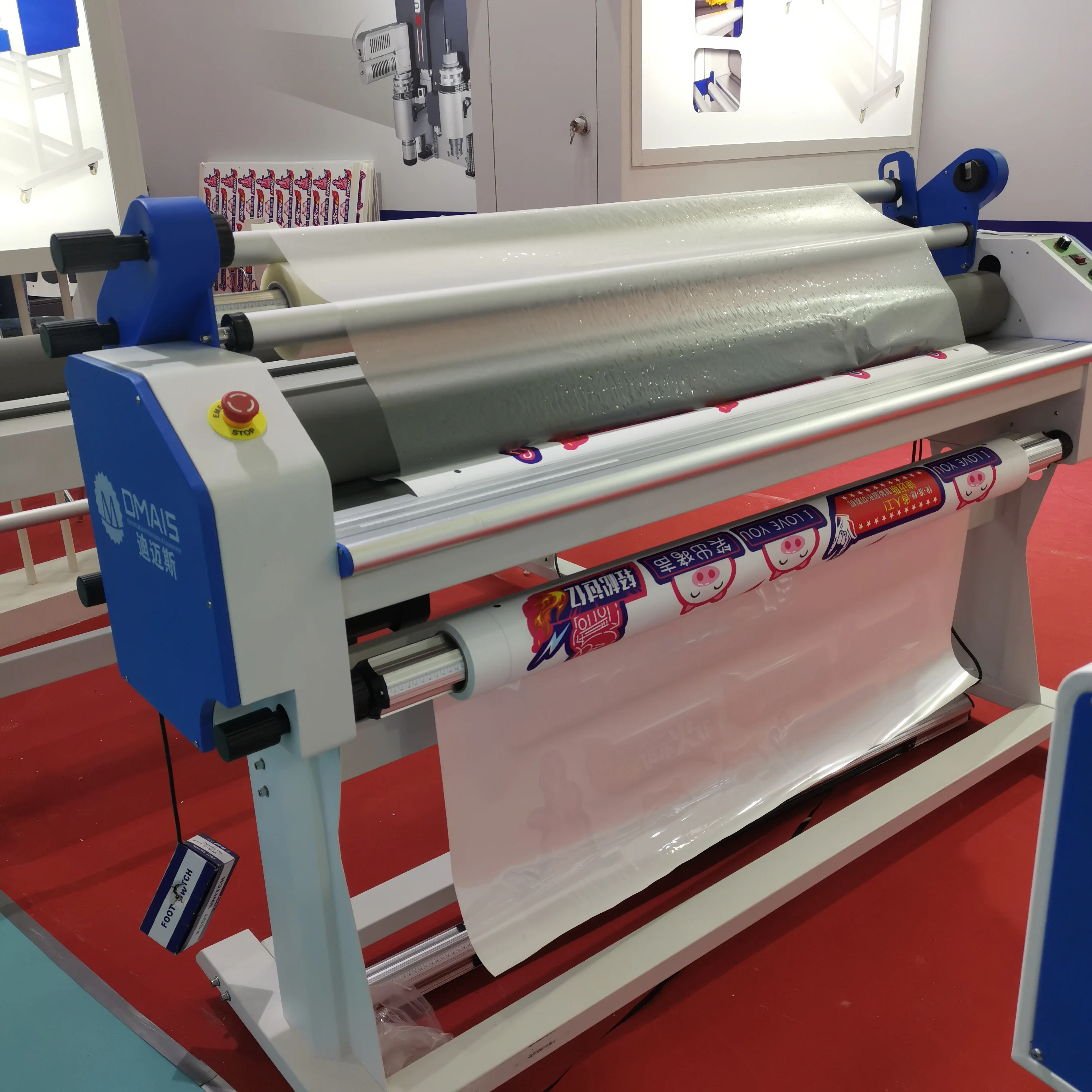 Roll Laminating Machine DMAIS 1700mm  Electrical Model Wide Format Laminator Fully Automatic Cold  Lamination Machine