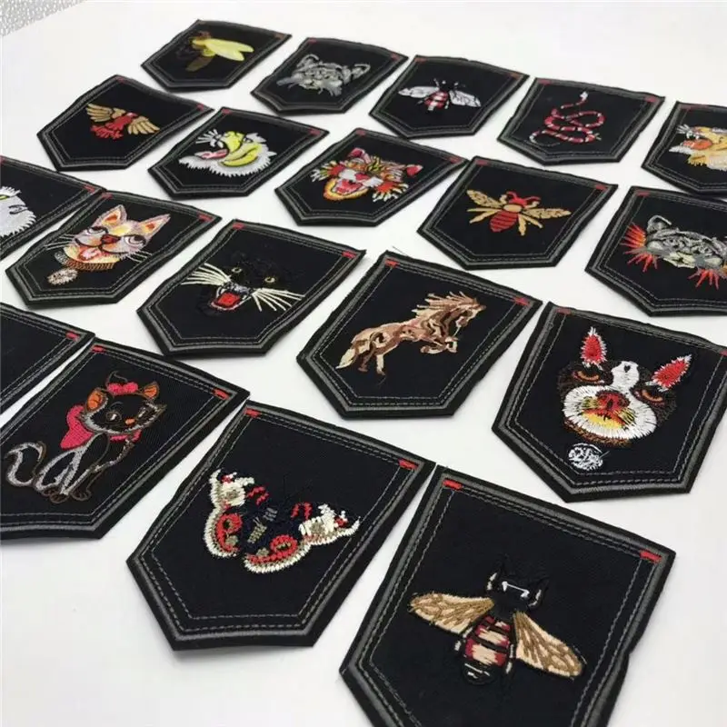 embroidery badge animal child knee Bag hat jeans patch decoration Accessories