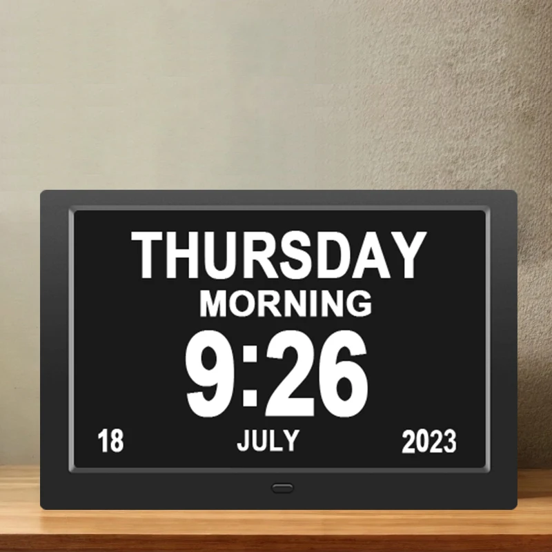 2024 Low price Demented  Large Day And Date Easy Setup Digital Clock Dementia Clock For Seniors Elderly