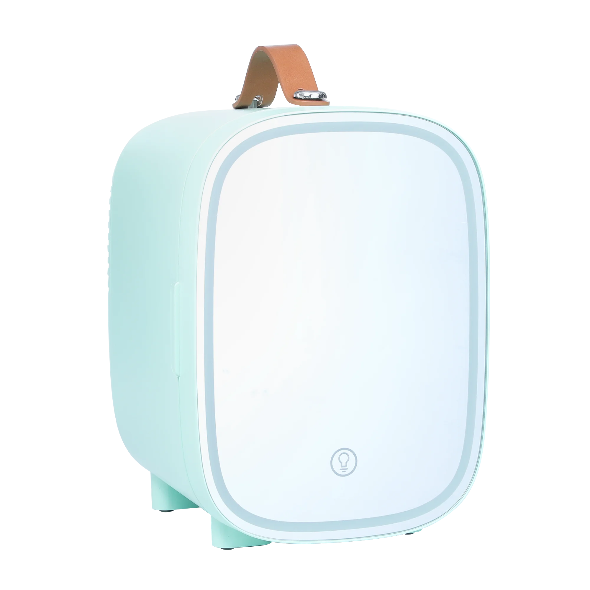 Portable Power Cooler & Warmer with LED light mirror 4  Litre 6 Can Portable AC DC Power Cooler & Warmer for car and home