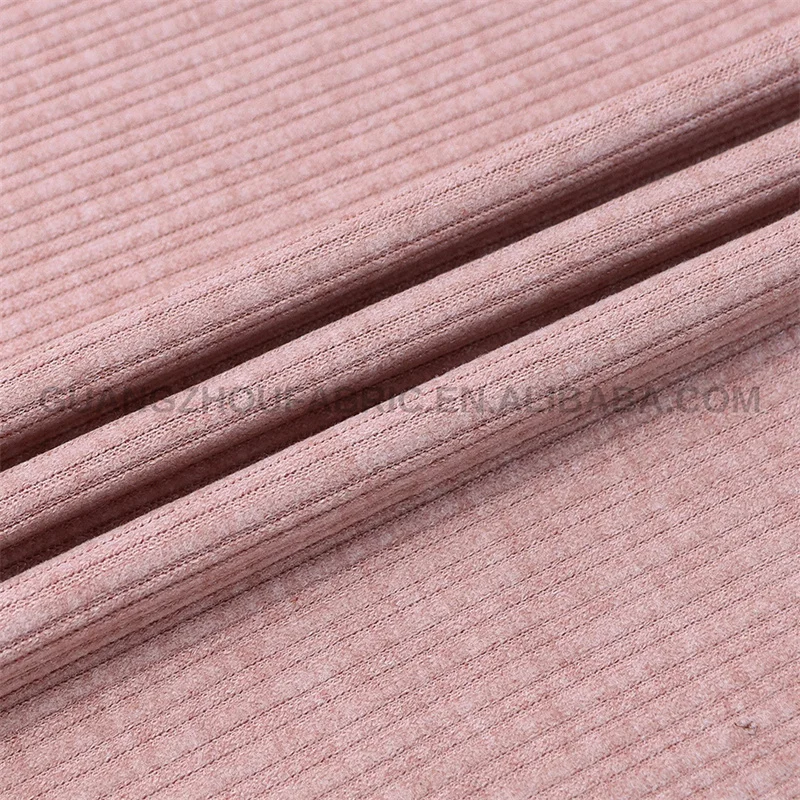 280G Hot Sales Wholesale Waterproof For Shirt Imitation Cashmere Wide Stripe Rib Fabric