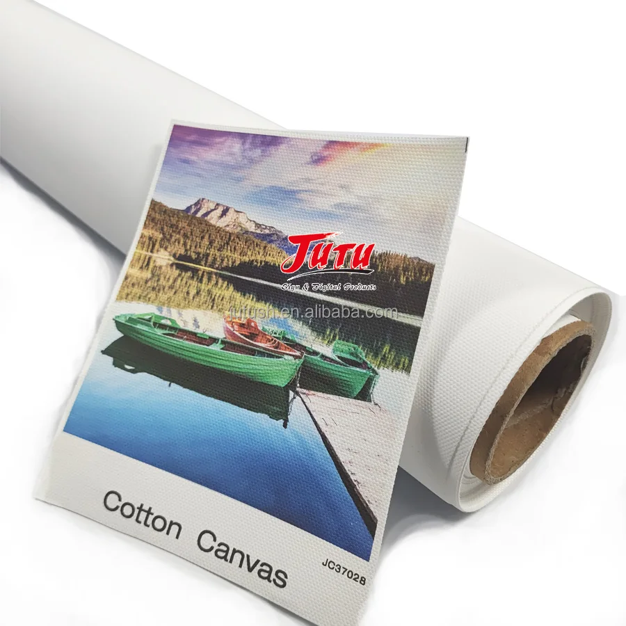 JUTU Direct Sale Factory Price artist canvas Inkjet Print Cotton Canvas roll (1600430845738)