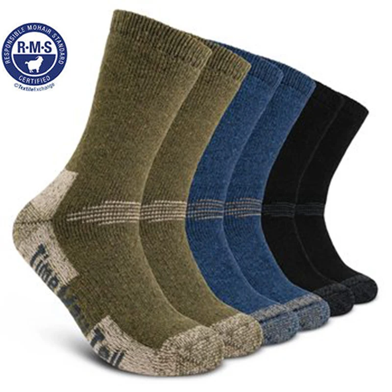 Soft Thick Cushion Warm Winter Merino Wool Compression Support Ankle Running Hiking Socks for Men Women