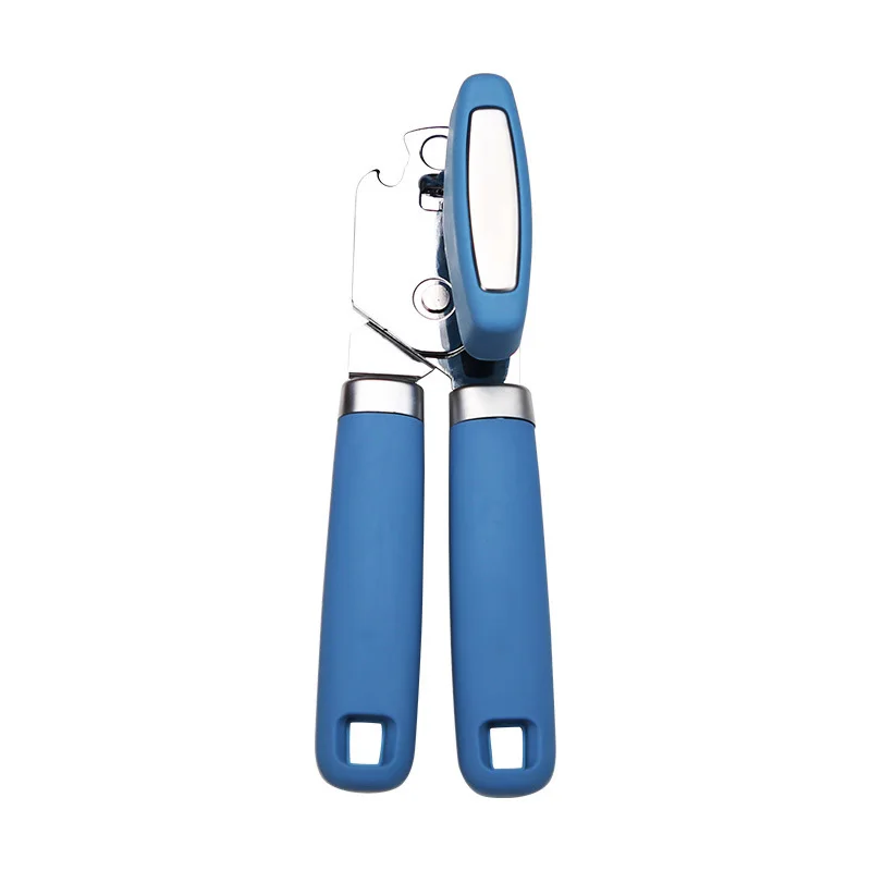 Custom multifunction manual handheld strong heavy duty easy bottle beer opener can opener with swing grip and magnet