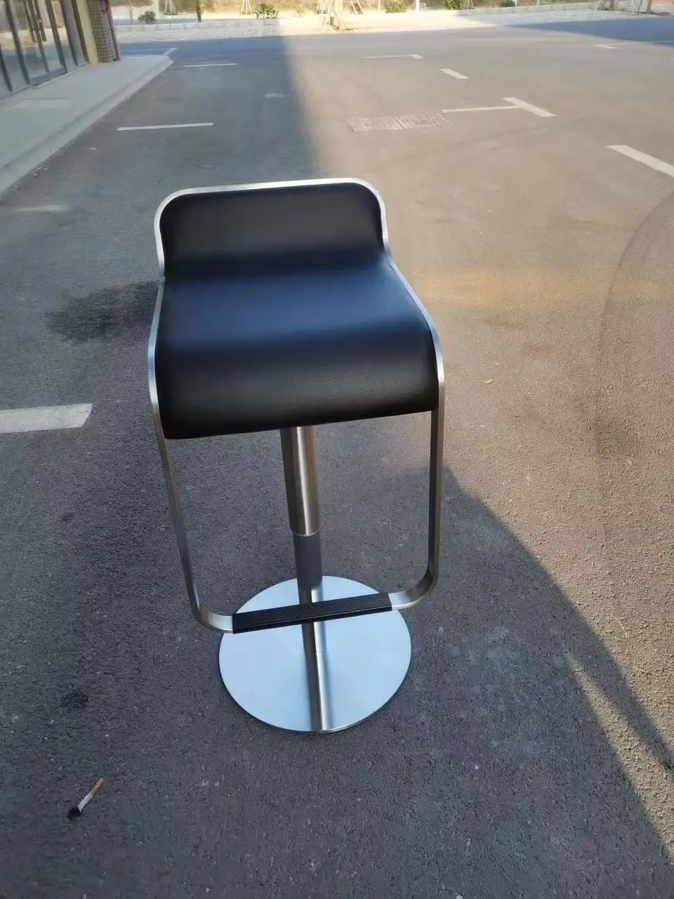 Simple style lapalma Lem aluminium italian leather PU bar stools bar chair home bar