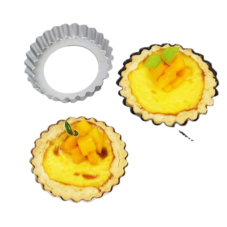 Non-stick 4inch Tart Tins Tray Pizza Baking Pan With Bottom Removable