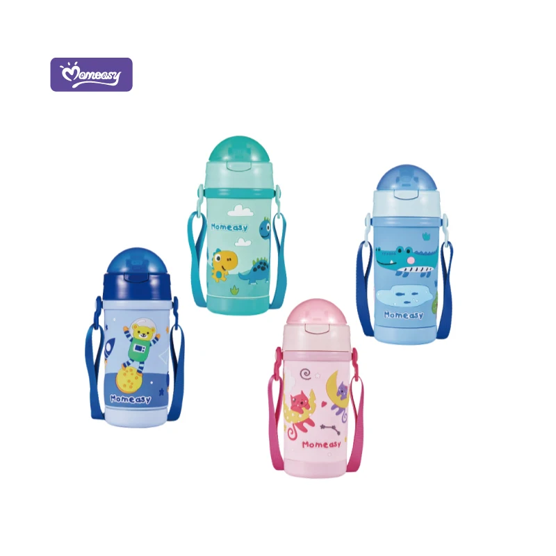 
Momeasy Three Dimensional Silicone Design BPA Free Baby Water Bottle Factory Directly Supply 